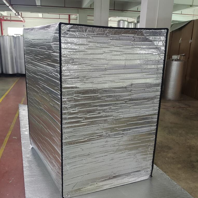 Food and Beverages Transportation Aluminum Foil Bubble Insulated Bag Thermal Pallet Cover Package of Cooler Chain for Shipping Chocolates and Perishable Goods